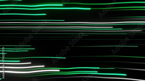 Seamless Abstract Vertical Green Line Flow 4K 60fps