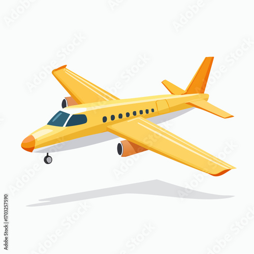 vector illustration of plane