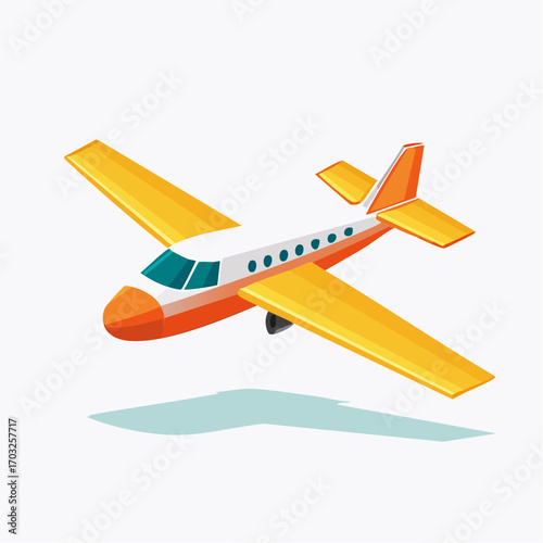 vector illustration of plane