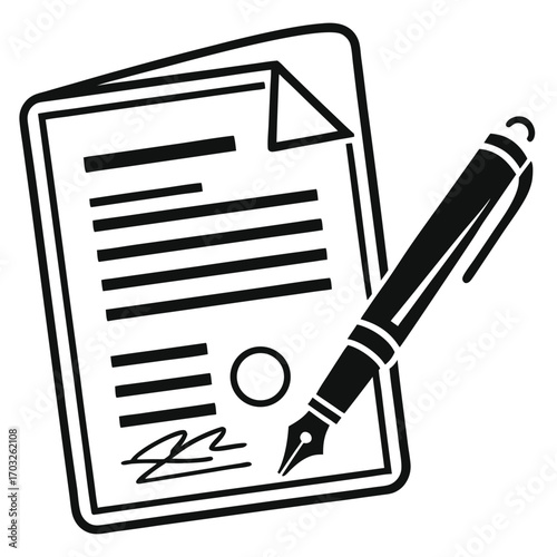 Document Signing with Pen.
