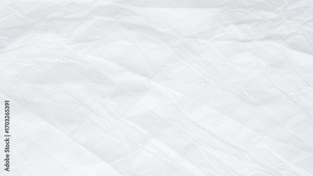 Obraz premium Abstract white crumpled and creased recycle paper texture background