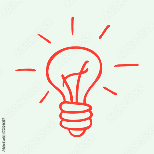 Light bulb symbol artwork trendy useful vector Illustration design delightful colorful background