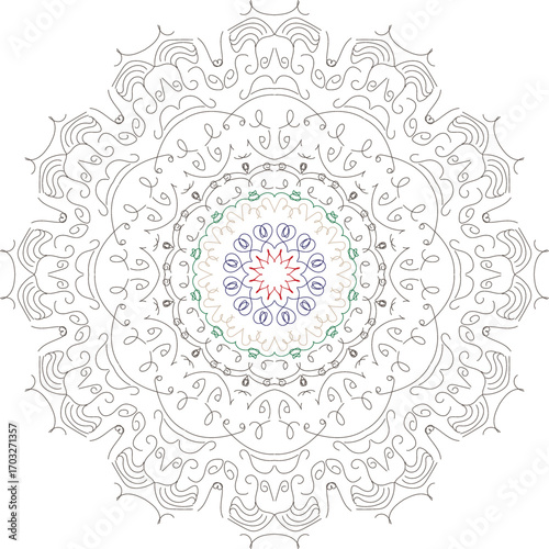 ornamental round lace pattern