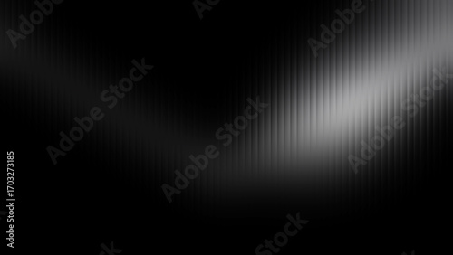 Obraz na plátně Abstract Black Background with Vertical Light Streaks and Gradient