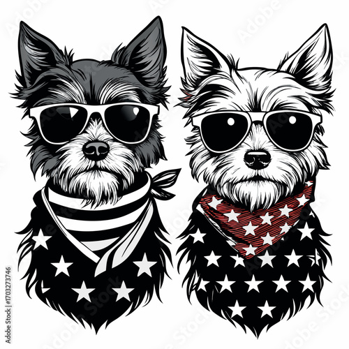 a-black-and-white--detailed-illustration-of-two-yo.eps