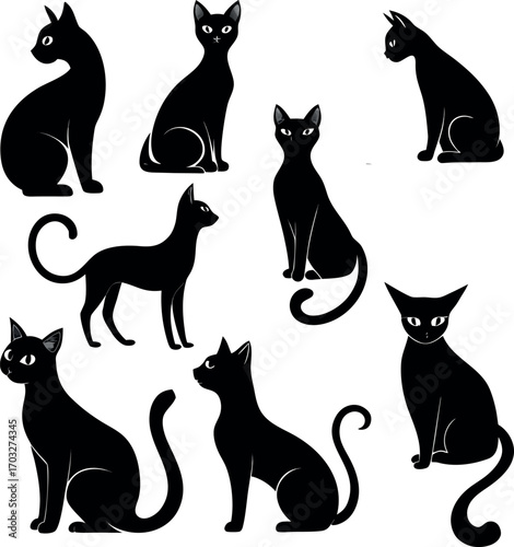 a-collection-of-silhouette-illustrations-of-variou.eps