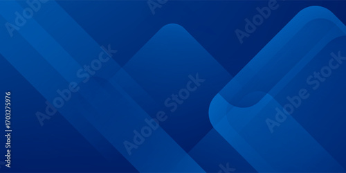 Abstract blue background with glowing geometric lines. Modern blue gradient square shape design. Futuristic technology concept. Suit for brochure, corporate, website, poster, banner, cover modern