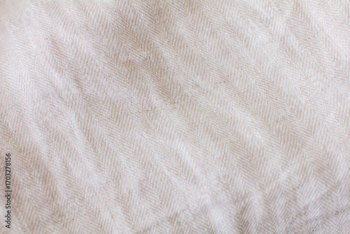 リネンの服のシワの写真