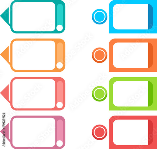 Modern Four-Step Infographic Diagram with Clean Horizontal Layouts for Business Presentations