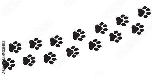 Transparent PNG available
Pet paw icon set. Heart with dog, cat pet footprint. Paw print sign and symbolvector illustration.