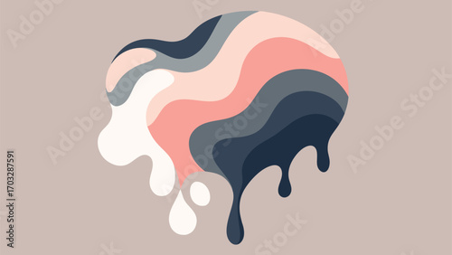 Abstract background featuring swirling patterns in shades of pink and black, creating a dynamic visual effect..eps