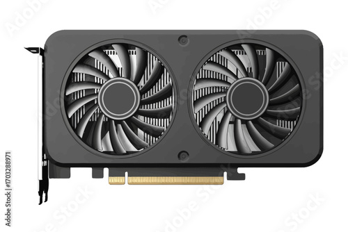 High performance graphics card with dual fans for advanced gaming and professional applications providing enhanced cooling solutions and efficient performance with modern technology