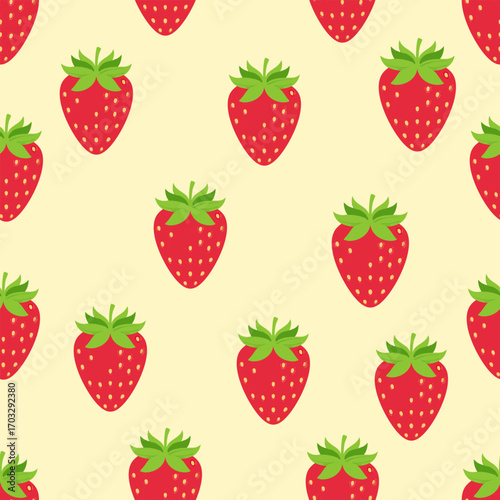 Seamless Strawberry abstract background art vector