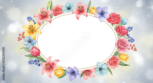 春の彩り、静寂の輪