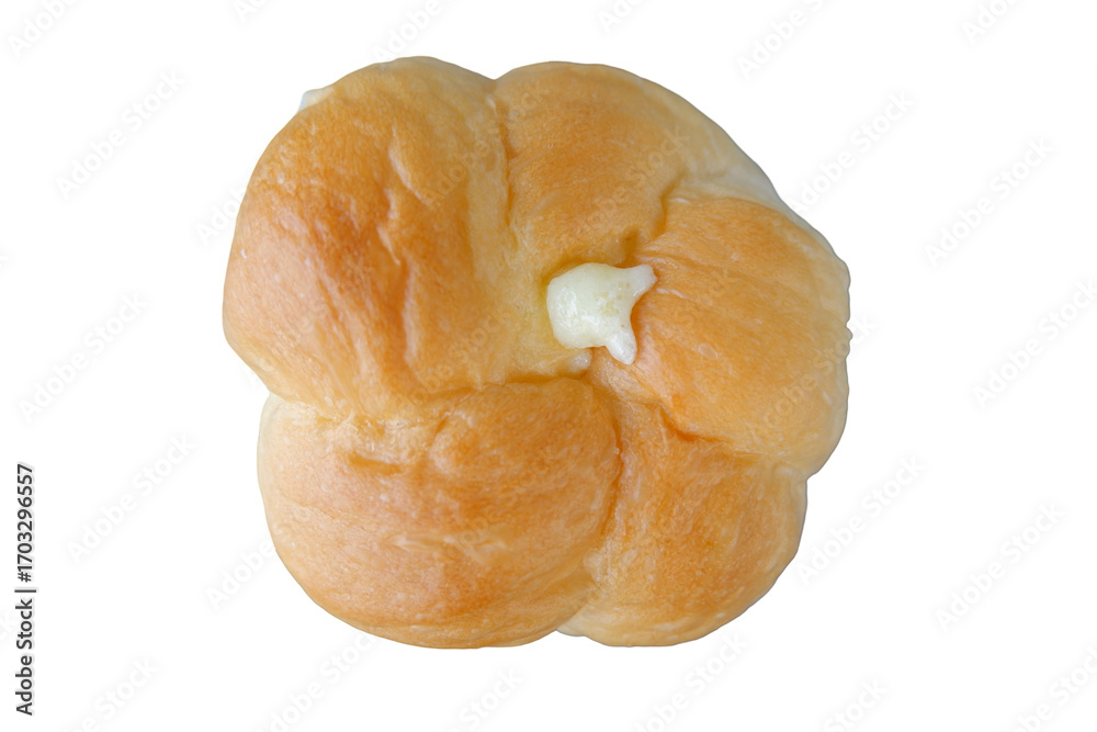 Delightful golden bun filled with creamy butter offers warm satisfying treat. Freshly baked its soft texture and rich flavor evokes comforting pleasure Delightful golden bun filled with creamy butter offers warm satisfying treat. Freshly baked its soft texture and rich flavor evokes comforting pleasure