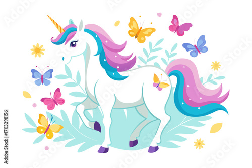 vector illustration of a horse