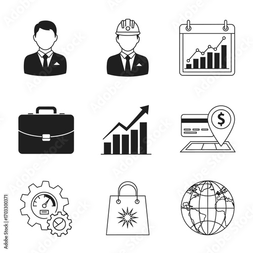Business and finance icons