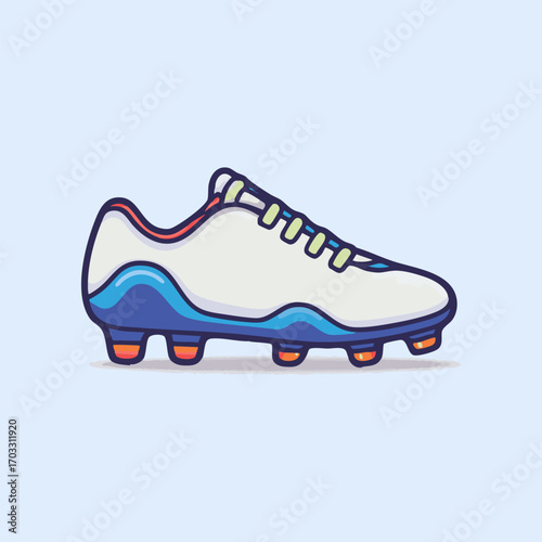 Sport Cleat Cartoon Vector Design