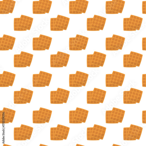 Seamless pattern for breakfast, cafe, and bakery theme. repeating pattern of tasty treat.