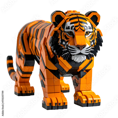 Tiger toy building blocks