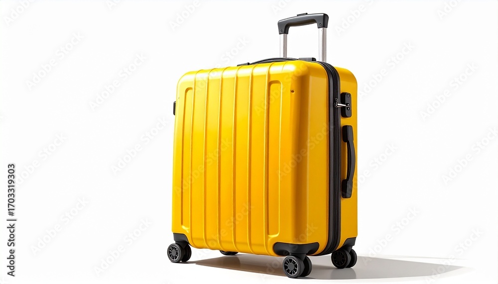 Fototapeta premium travel suitcase isolated on white