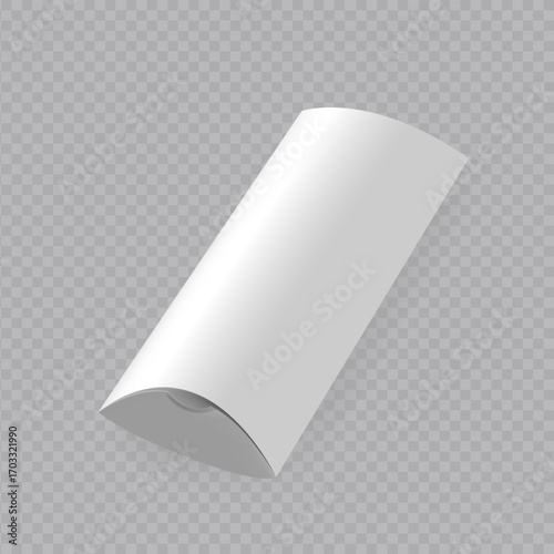 White blank paper packaging for doner kebab isolated no background vector