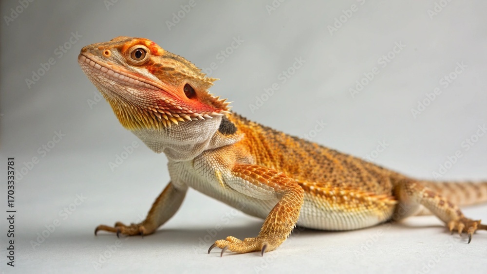 Fototapeta premium Lazarus Lizard on studio background