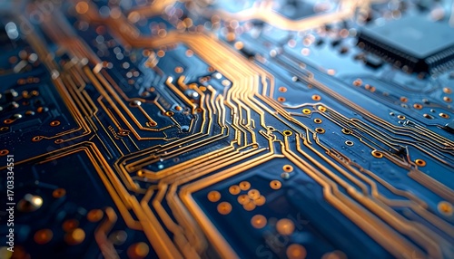 Close-up circuit board detail