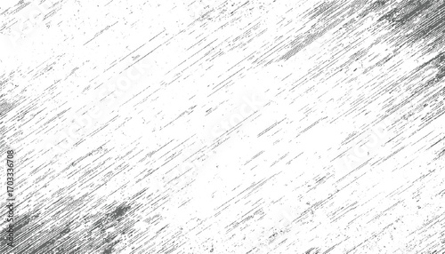 Gray diagonal lines and speckles on white background vector