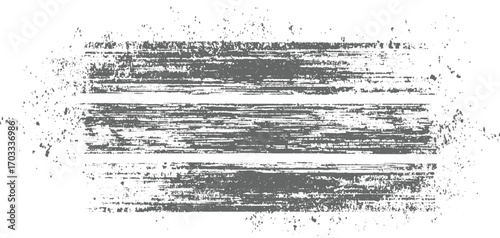Gray distressed horizontal stripes with scattered speckles vector