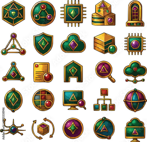 Ancient Alchemy Icon Set
