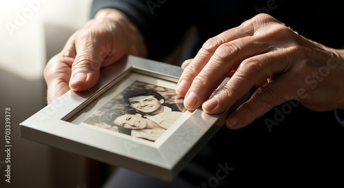Photograph in Silver Frame of Loving Couple