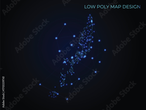 abstract digital networking connectivity vector map design	