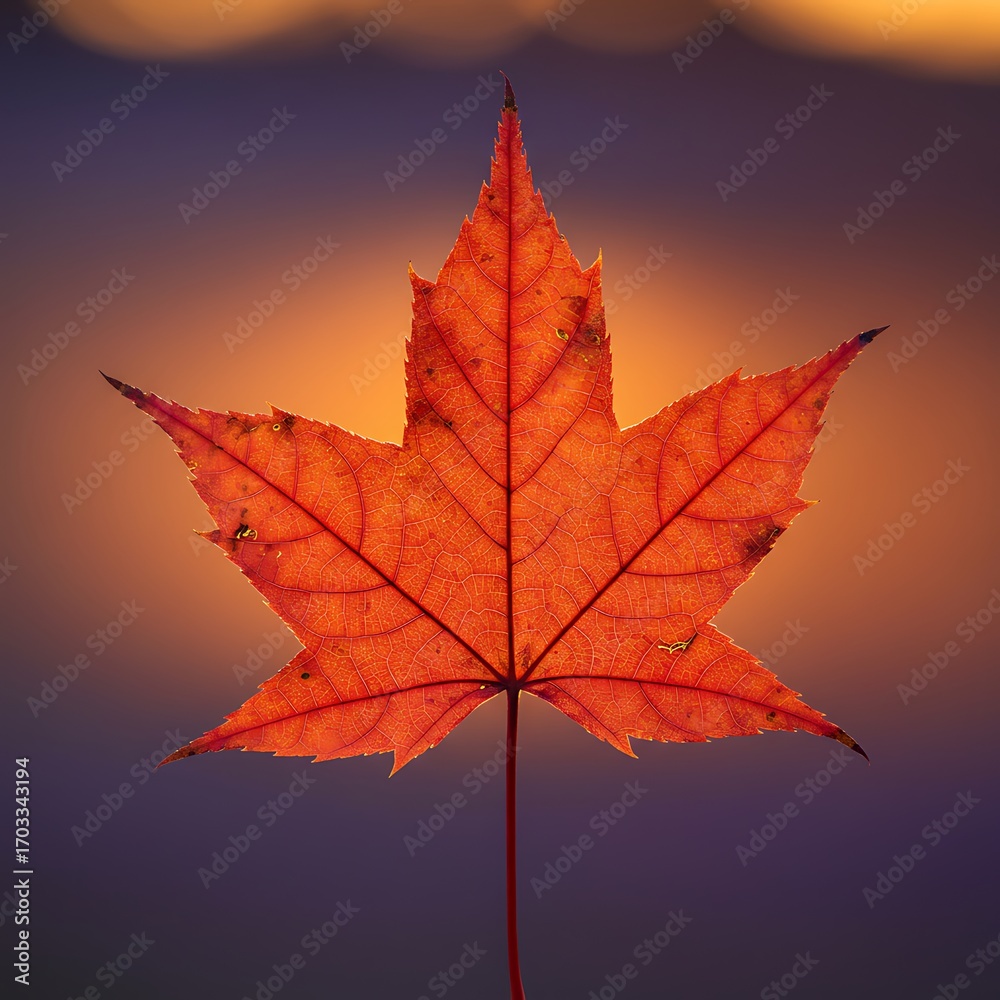 Obraz premium 夕焼けの銘刻