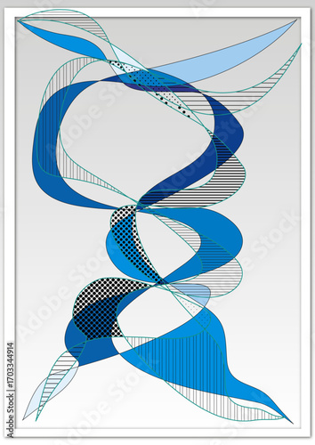 Layout Schwingung blau 3