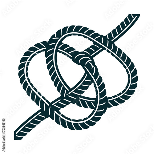 Intricate Knot Illustration Symbolizing Complexity and Interconnection Lokis Knot A tangled loop symbolising chaos and cunning