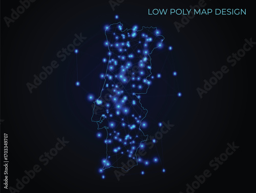 abstract digital networking connectivity vector map design	