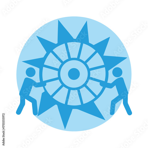 Collaboration, Teamwork, Illustration, Abstract, Group