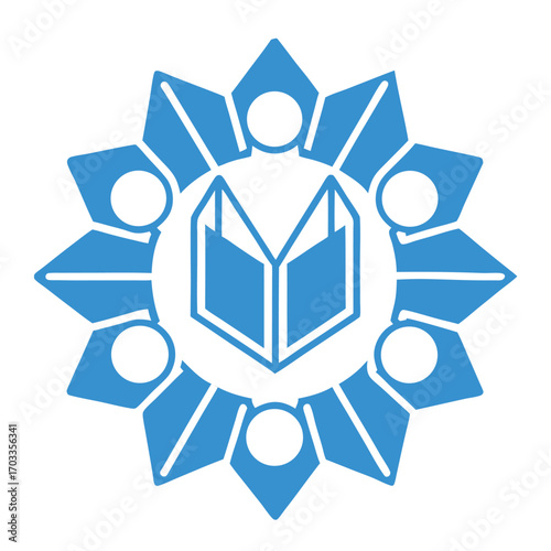 Open Book Icon Knowledge and Connection
