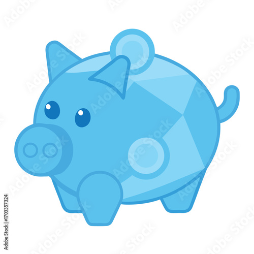 Crystal Piggy Bank Savings