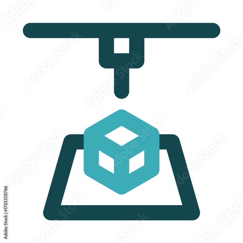 3d printing icon for illustration