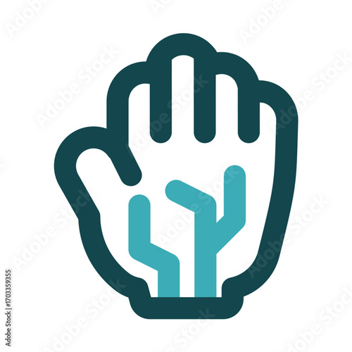 cybernetic enhancements icon for illustration