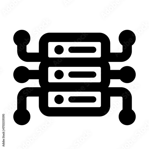 data stream icon for illustration