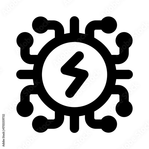 energy core icon for illustration