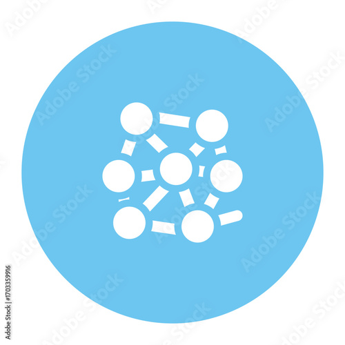 neural network icon for illustration