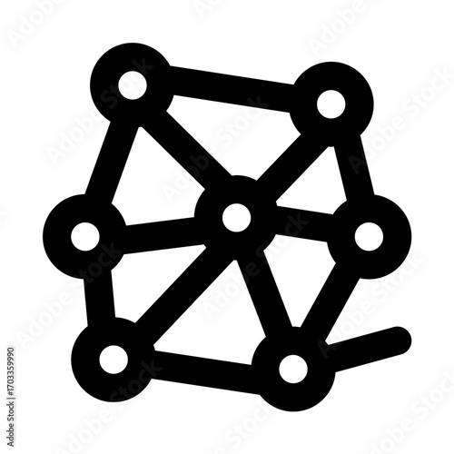 neural network icon for illustration