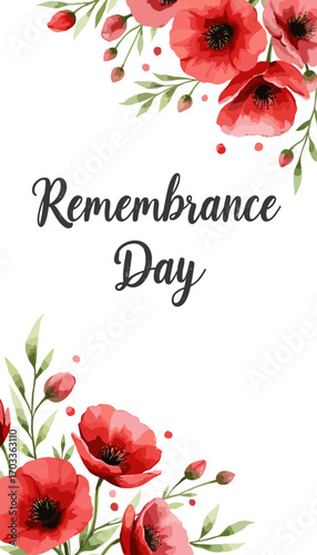 Remembrance Day banner, Remembrance Day poster, Lest We Forget banner, poppy flower design, Armistice Day poster, Veterans Day banner, memorial day remembrance, red poppy poster, military tribute bann