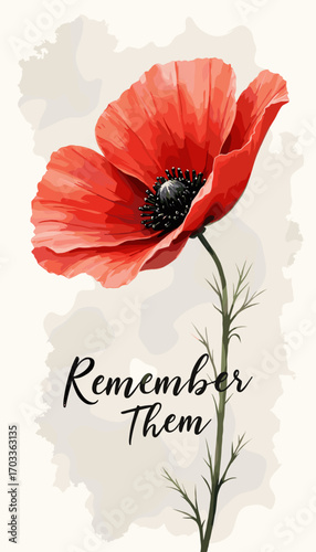 Remembrance Day banner, Remembrance Day poster, Lest We Forget banner, poppy flower design, Armistice Day poster, Veterans Day banner, memorial day remembrance, red poppy poster, military tribute bann