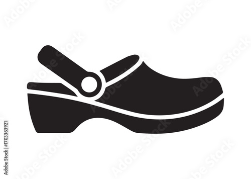 Clog style shoes Icon, Clog style shoes Vector design