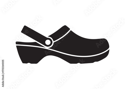 Clog style shoes Icon, Clog style shoes Vector design